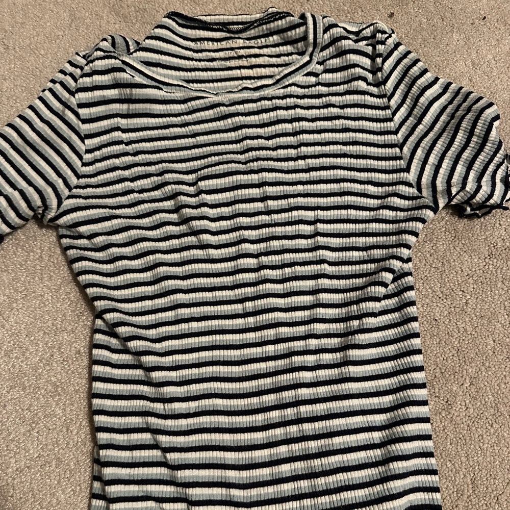 striped american eagle shirt